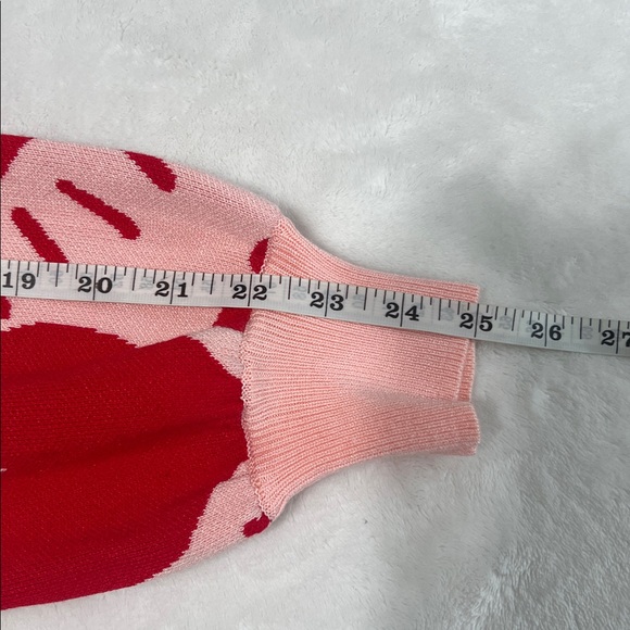 M by Marled Pink & Red Knit Heart Sequin Sweater (Size S) ✨ - Picture 9 of 11